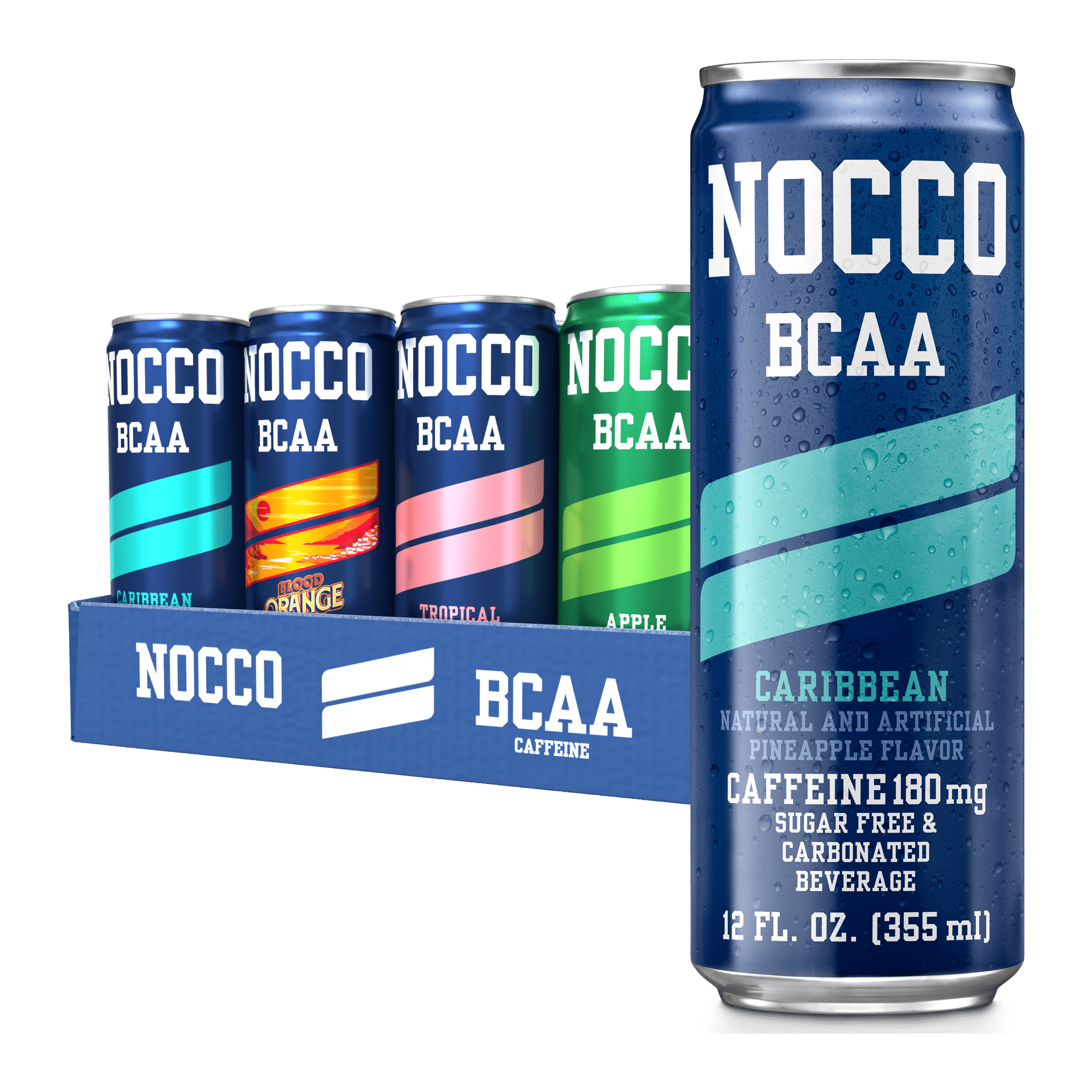 Nocco Bcaa Variety Pack 12 X 12 Fl Oz Carbonated, Zero Sugar, Lo