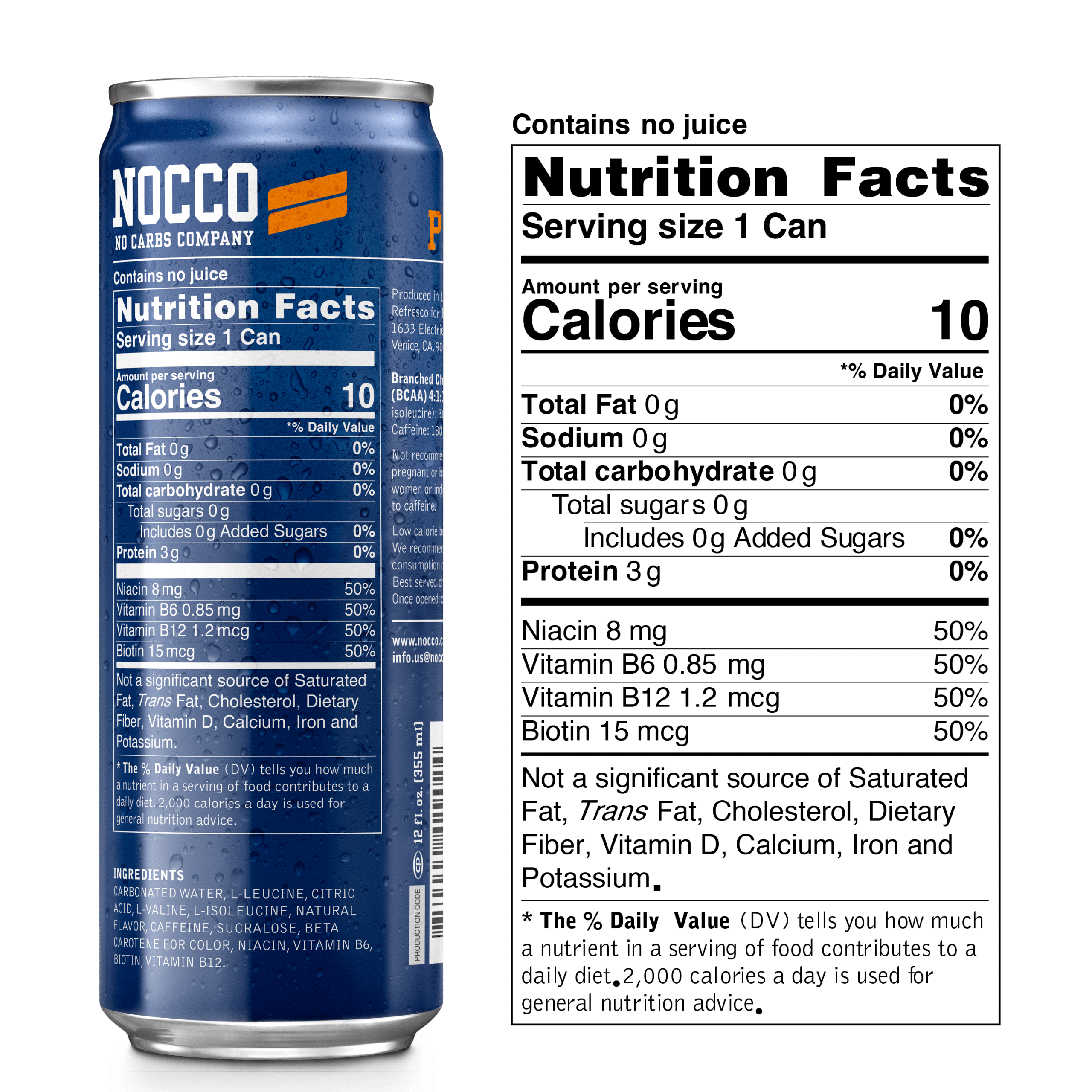 Red Bull Zero Nutrition Facts