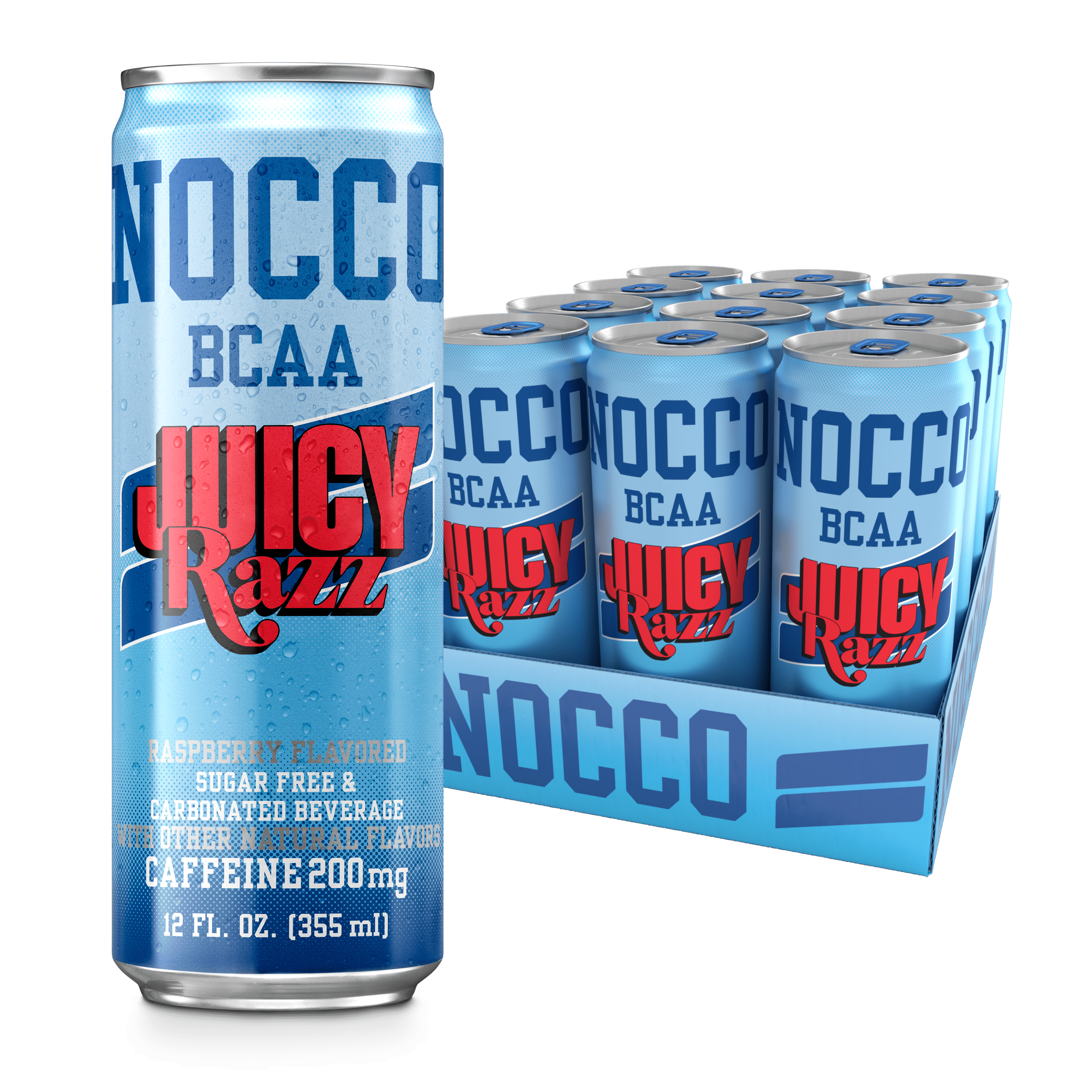 NOCCO BCAA Juicy Razz 12-pack Energy Drink